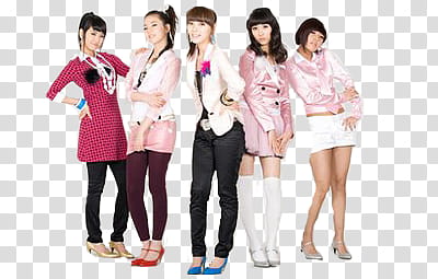 Wonder Girls, women taking a together transparent background PNG clipart
