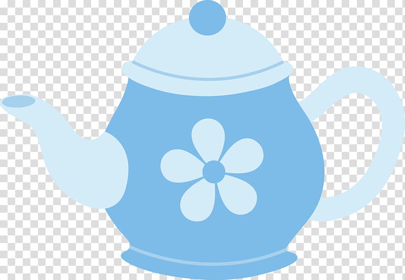kettle teapot blue tableware, Drinkware, Small Appliance, Serveware transparent background PNG clipart