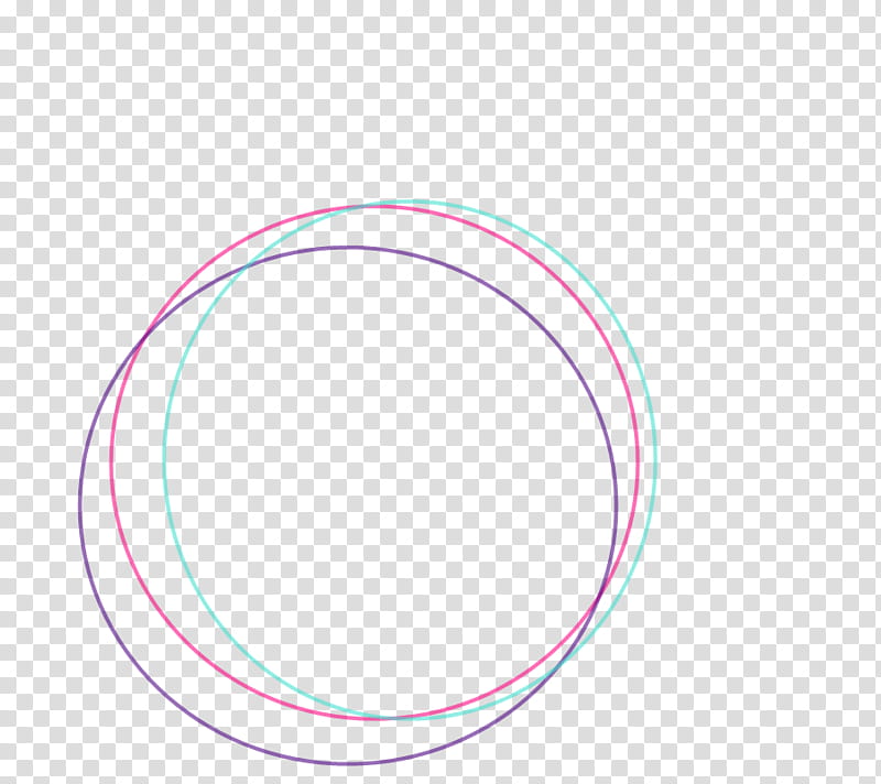 CIRCULO COLOR ROSA CELESTE Y PURPURA, three purple, pink, and teal rings transparent background PNG clipart