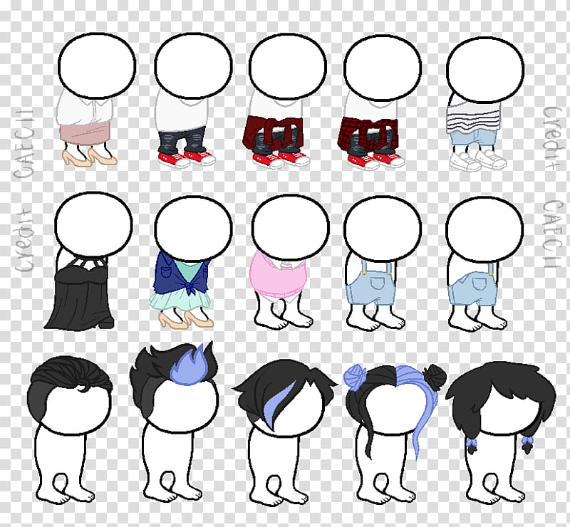 more misc hs sprite bases hair and clothes, human illustrations transparent background PNG clipart
