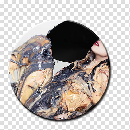 Lady Gaga Circle, woman paint artwork transparent background PNG clipart