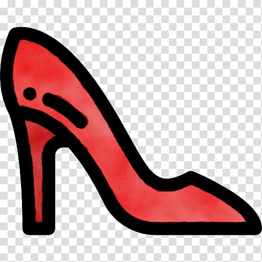 footwear high heels red court shoe shoe, Watercolor, Paint, Wet Ink, Basic Pump, Carmine transparent background PNG clipart