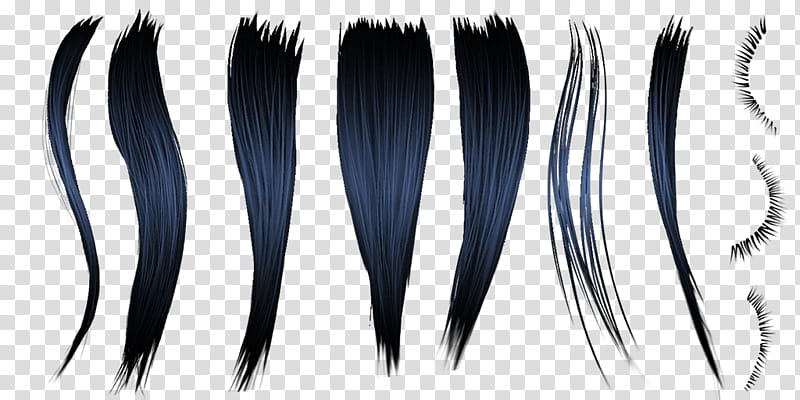 Basic Hair, black hair extension transparent background PNG