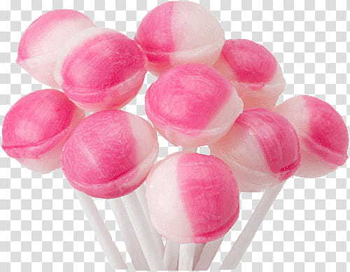 Pastel Food s, pink and white lollipop lot transparent background PNG clipart