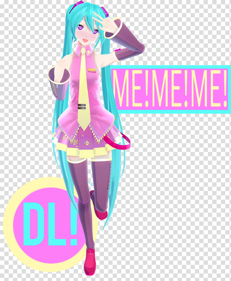 ||YYB ME!ME!ME!Miku ! ||, blue haired anime character transparent background PNG clipart