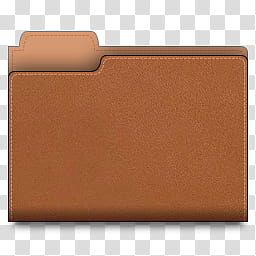 Leather Folder Icons, leather_folder_brown, brown folder illustration transparent background PNG clipart
