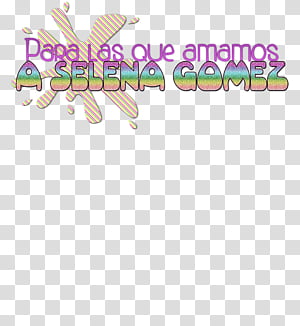 Texto de selena gomez transparent background PNG clipart thumbnail