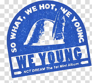 WE YOUNG NCT DREAM, We Young sticker transparent background PNG clipart