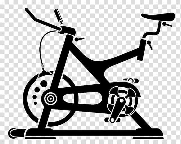 Black And White Frame, Exercise Bikes, Bicycle, Indoor Cycling, Fitness Centre, Physical Fitness, Wheel, Exercise Equipment transparent background PNG clipart