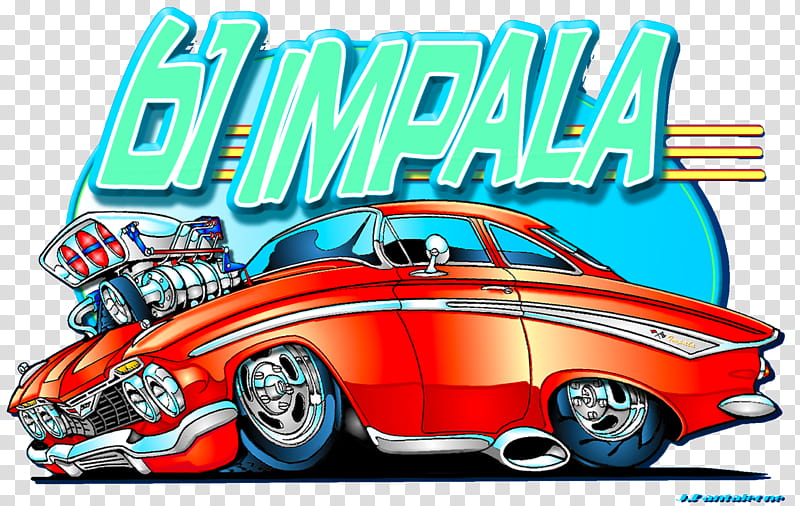 Classic Car, Chevrolet Impala, Hot Rod, Rat Rod, Rat Fink, Drawing, Automobile Repair Shop, Cartoon transparent background PNG clipart