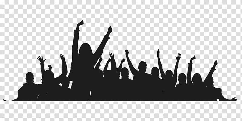 Group Of People, Social Group, Crowd, Silhouette, Cheering, Text, Audience, Happy transparent background PNG clipart