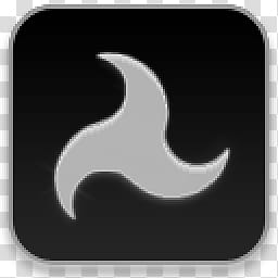 Albook extended dark , black and gray shuriken icon transparent background PNG clipart