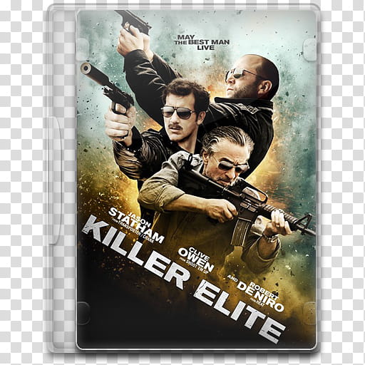 Movie Icon , Killer Elite, Killer Elite DVD case transparent background PNG clipart