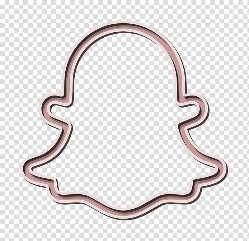 Social Media Logos icon Snapchat icon, Cookie Cutter transparent background PNG clipart