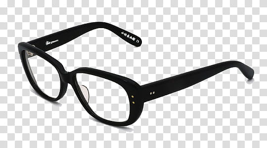 , black frame eyeglasses transparent background PNG clipart