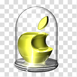 Apple icon, yellow metal transparent background PNG clipart