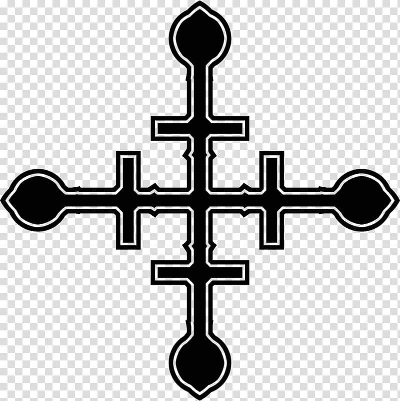 Gothic cross, black cross transparent background PNG clipart