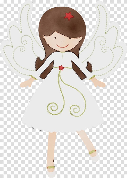 angel cartoon fictional character supernatural creature, Watercolor, Paint, Wet Ink, Costume Design, Cupid transparent background PNG clipart