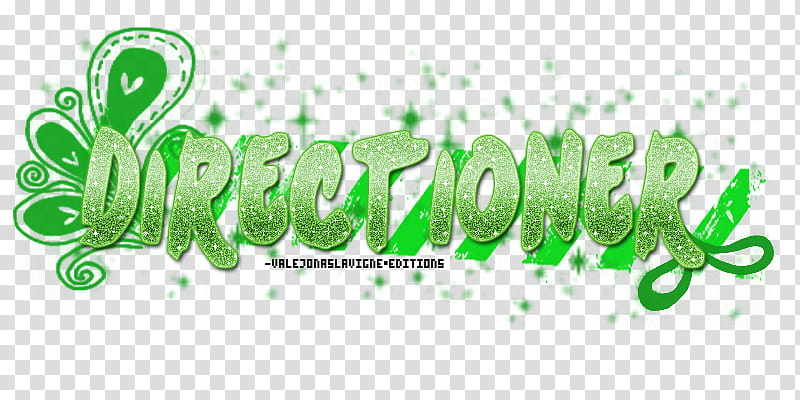 Directioner, green Directioner lettering transparent background PNG clipart