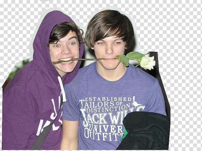 Larry Stylinson, man wearing purple crew-neck shirt transparent background PNG clipart