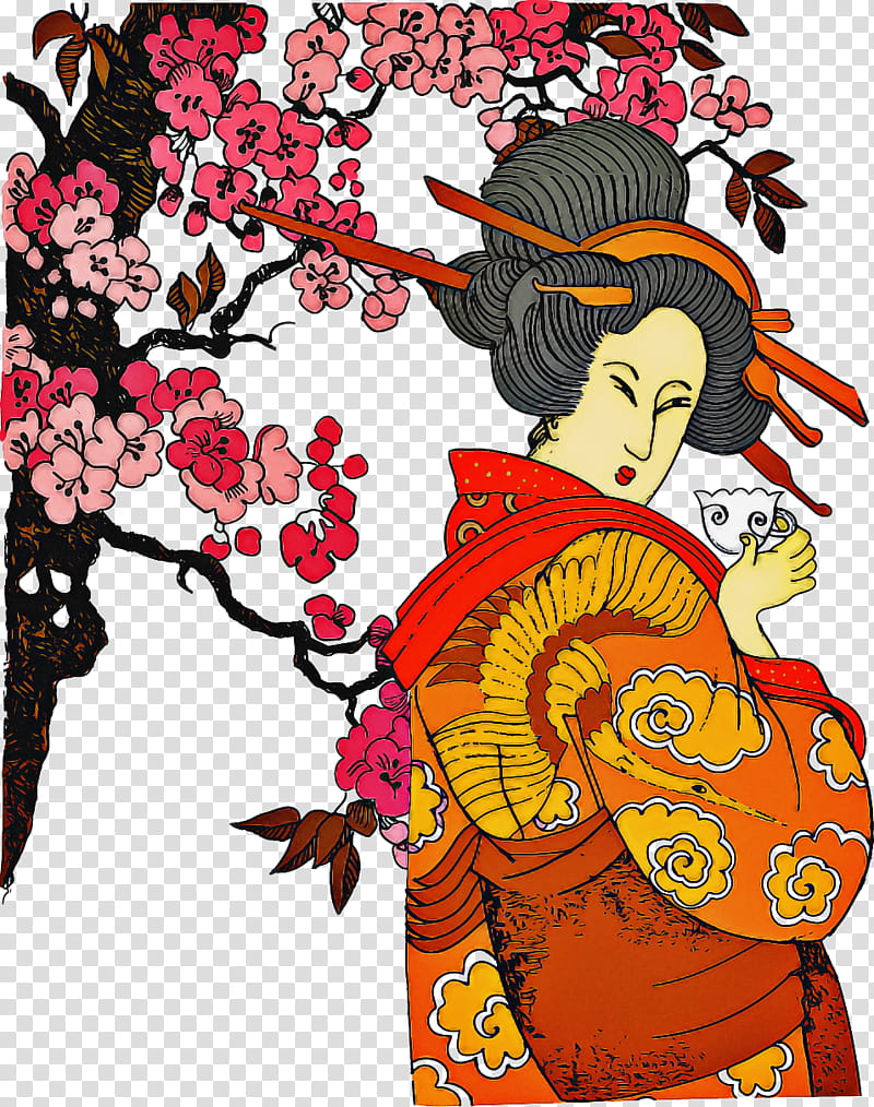 Drawing People, Geisha, Japan, Japanese People, Japanese Language, Japanese Clothing, Kimono, Shimada transparent background PNG clipart