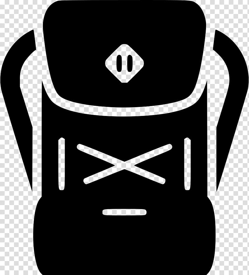Travel Icon, Backpack, Incase Icon Slim, Hiking, Bag, Outdoor Recreation, Line Art, Blackandwhite transparent background PNG clipart