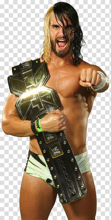 Seth Rollins NXT Champion transparent background PNG clipart