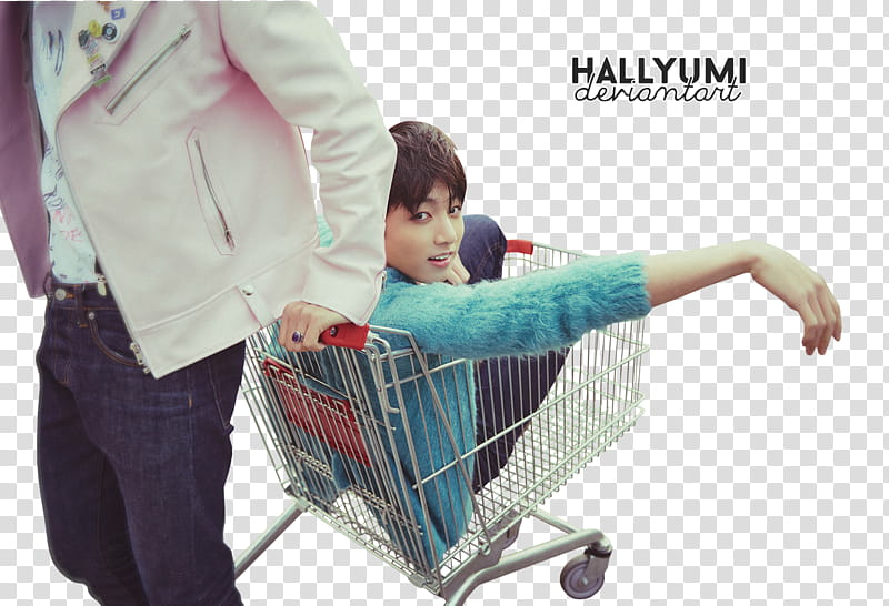 BTS HYYH pt , man sitting on shopping cart transparent background PNG clipart