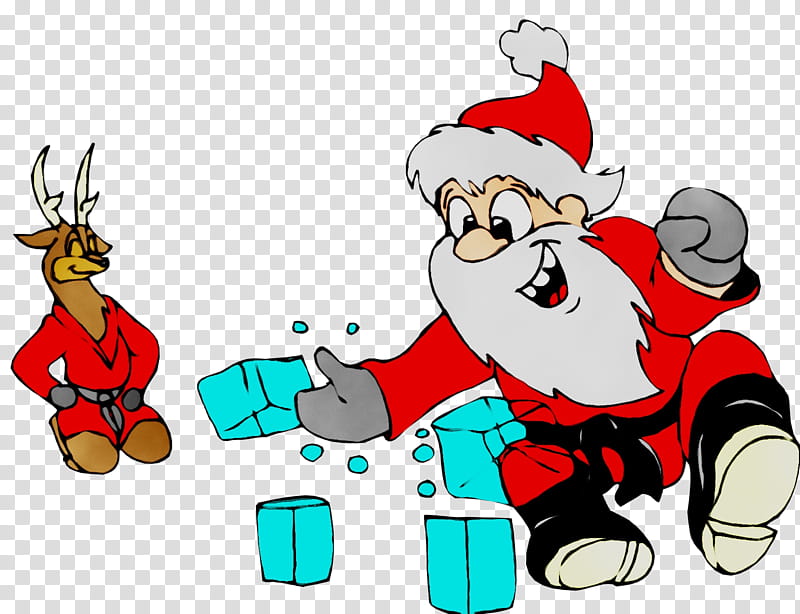 Santa Claus, Reindeer, Christmas Ornament, Santa Claus M, Christmas Day, Cartoon, Christmas , Animation transparent background PNG clipart
