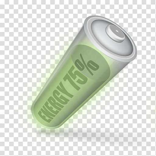 Icon battery energy level, battery_three_quarter transparent background PNG clipart