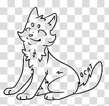 FREE Warrior Cats Linearts, cat illustration transparent background PNG clipart