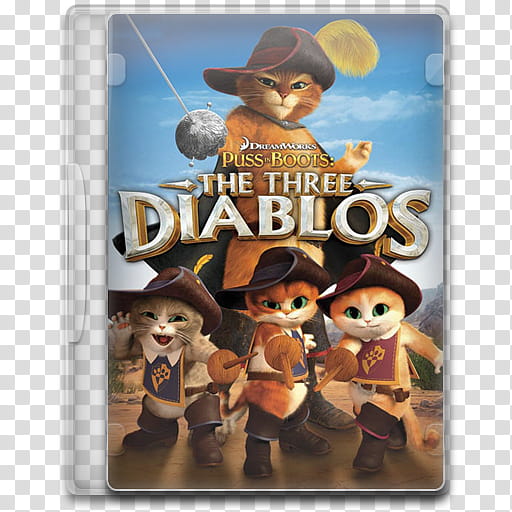 Movie Icon Mega , Puss in Boots, The Three Diablos, Dreamworks Puss in Boots The Three Diablos folder icon transparent background PNG clipart
