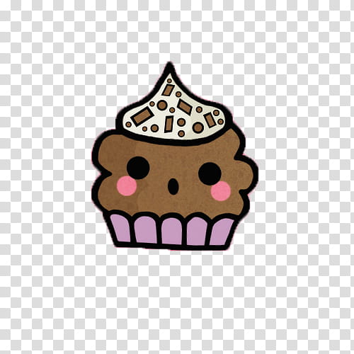 brown cupcake transparent background PNG clipart