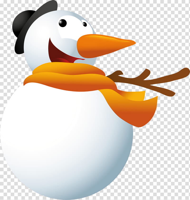 Christmas snowman snowman winter, Winter
, Cartoon, Duck, Bird, Ducks Geese And Swans, Water Bird, Rubber Ducky transparent background PNG clipart