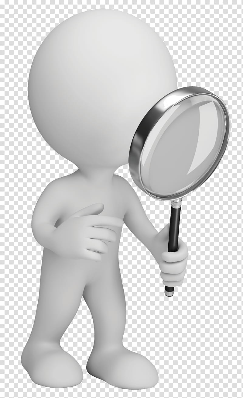 man with magnifying glass clipart