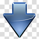 Oxygen Refit, go-down-blue, blue arrow down illustration transparent background PNG clipart