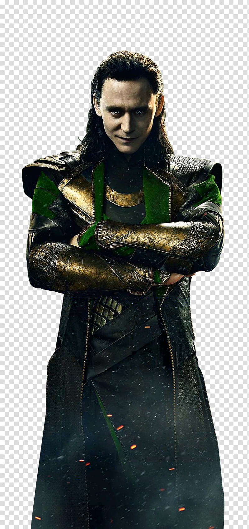 Loki, standing and crossed arm Marvel Loki played by Tom Hiddleston transparent background PNG clipart