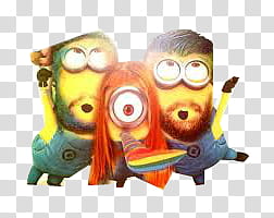 Paramore Minions characters transparent background PNG clipart