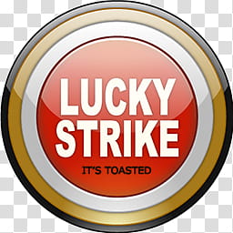 Lucky Strike Dock Icons, Lights x transparent background PNG clipart