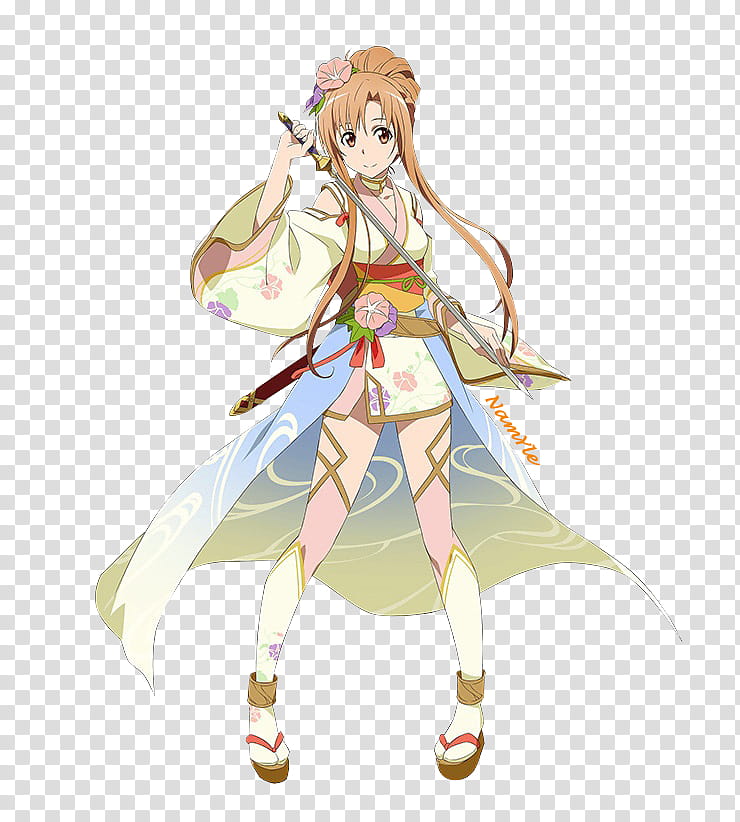 Asuna Yuuki Render, Asuna from Sword Art Online transparent background PNG clipart