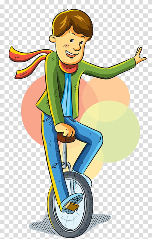 Man, Unicycle, Drawing, Cartoon, Vehicle, Kick Scooter, Cycling, Recreation transparent background PNG clipart