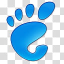 Ubuntu Linux Logo Icon, gnome water, blue foot print transparent background PNG clipart Ubuntu Linux Logo Icon, gnome water, blue foot print transparent background PNG clipart