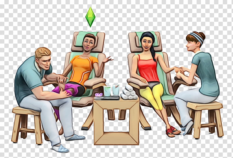 Group Of People, Sims 4 Spa Day, Sims Online, Video Games, Origin, Electronic Arts, Playstation 4, Day Spa transparent background PNG clipart