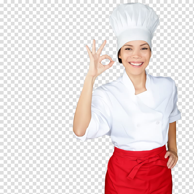 cook chef's uniform chef uniform gesture, Chefs Uniform, Chief Cook, Finger, Headgear, Hand transparent background PNG clipart