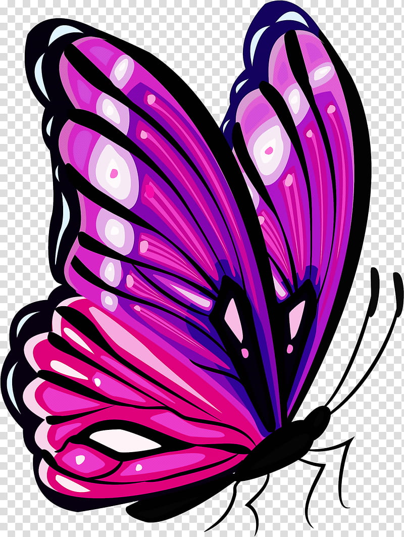 butterfly moths and butterflies purple wing insect, Violet, Pollinator, Pink, Brushfooted Butterfly transparent background PNG clipart