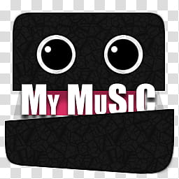 BlackCrocodile dock icons, MYMUSIC, My Music icon transparent background PNG clipart