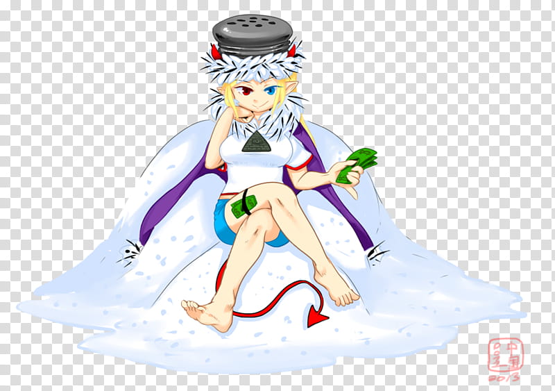 salt girl, female animated character art transparent background PNG clipart