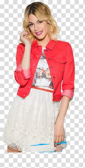 Violetta , woman in red cardigan transparent background PNG clipart