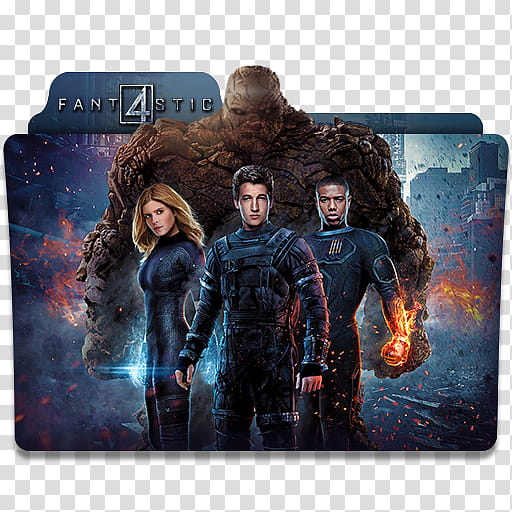  Movie Folder Icon Pack, Fantastic Four () transparent background PNG clipart