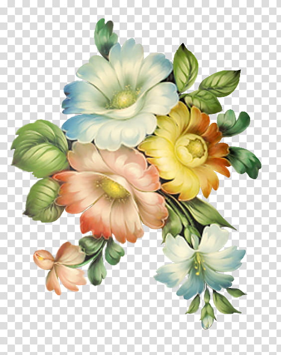 blooming assorted-color flowers art transparent background PNG clipart